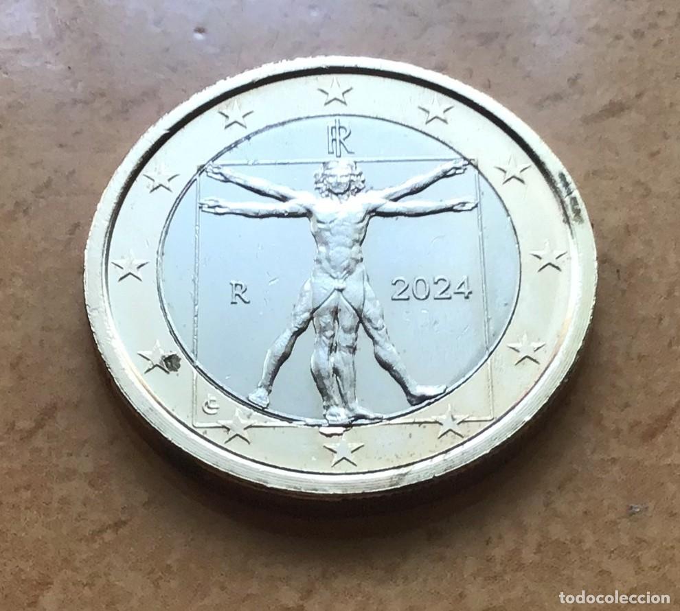 Euros: 1 euro de Italia. A&ntilde;o 2024