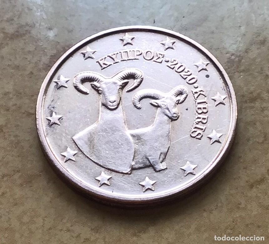 Euros: 2 c&eacute;ntimos de euro de Chipre. A&ntilde;o 2020 - Foto 1