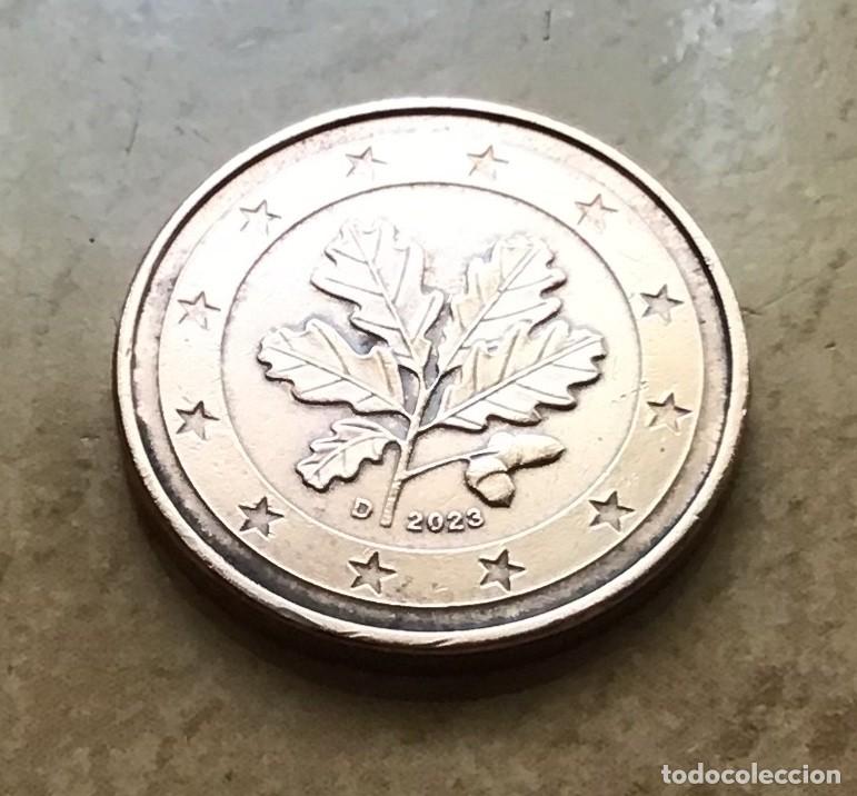 Euros: 1 c&eacute;ntimo de euro de Alemania. A&ntilde;o 2023 ceca D