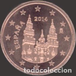 Euros: Spain 5 Cent 2014 Uncirculated UNC - Foto 1