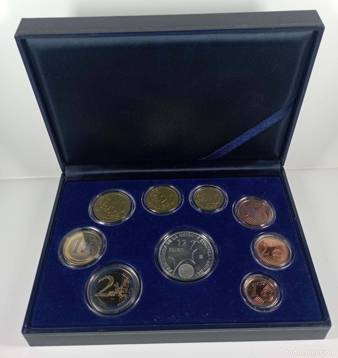 Euros: Estuche oficial monedas de Euros de Espa&ntilde;a 2002 con moneda de 12 euros de plata