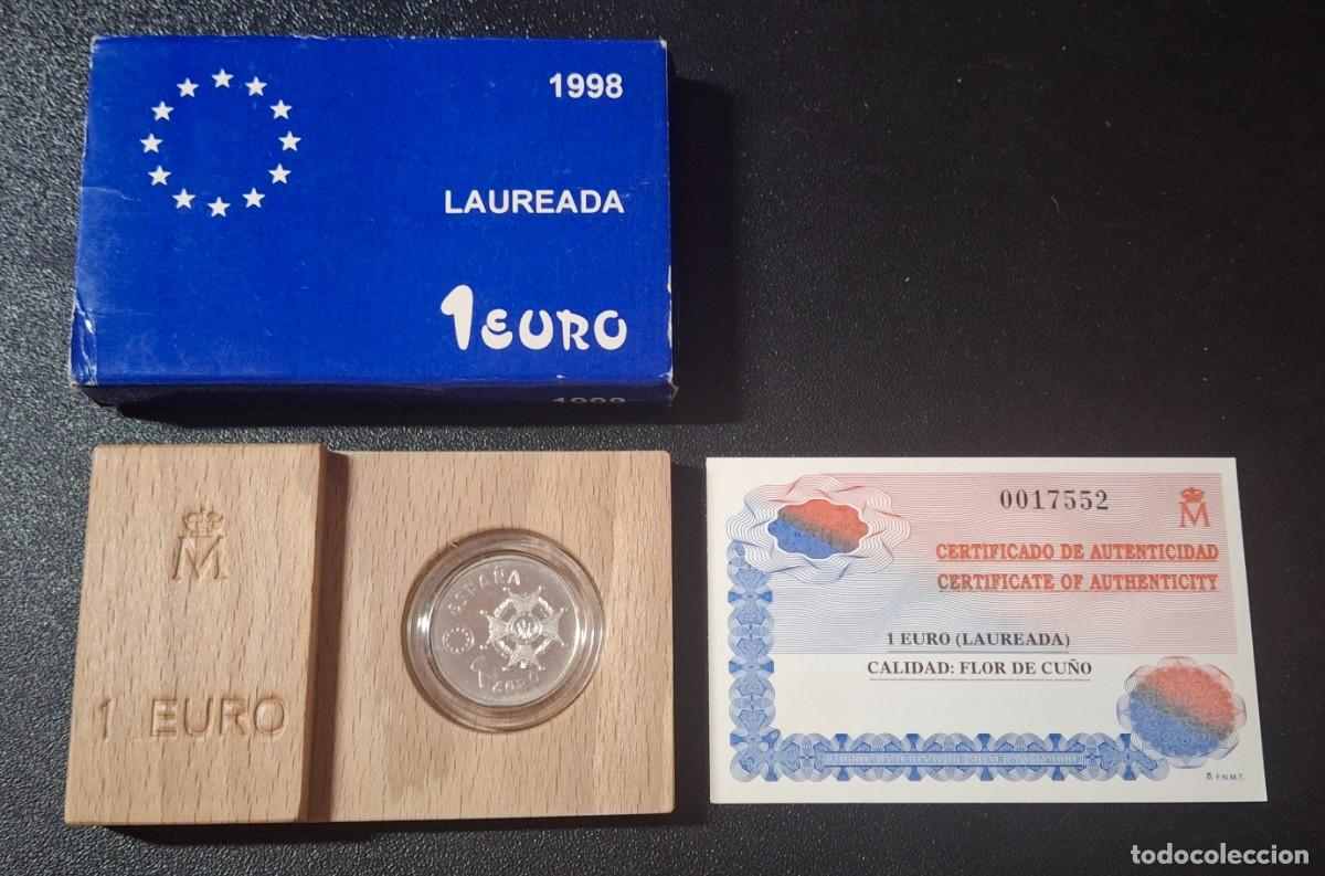 Euros: Espa&ntilde;a 1 Ecu 1998 Laureada (FDC)
