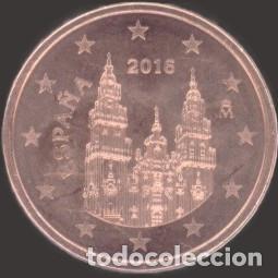 Euros: Spain 5 Cent 2016 Uncirculated UNC - Foto 1