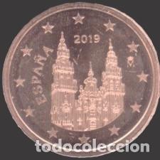 Euros: Spain 2 Cent 2019 Uncirculated UNC - Foto 1