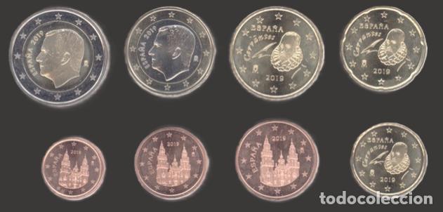 Euros: Spain all 8 coins 2019 Uncirculated UNC