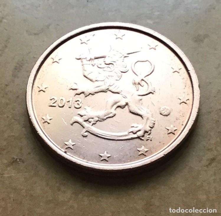 Euros: 2 c&eacute;ntimos de euro de Finlandia. A&ntilde;o 2013