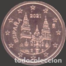 Euros: Spain 2 Cent 2021 Uncirculated UNC - Foto 1