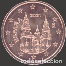 Euros: Spain 5 Cent 2021 Uncirculated UNC - Foto 1