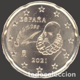 Euros: Spain 20 Cent 2021 Uncirculated UNC - Foto 1