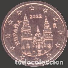 Euros: Spain 2 Cent 2022 Uncirculated UNC - Foto 1