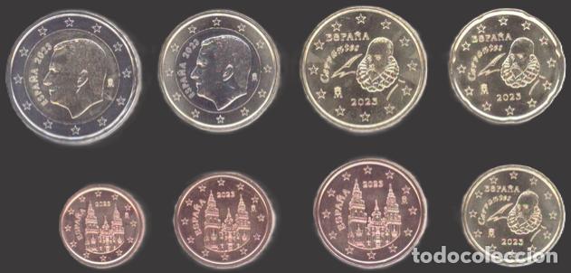 Euros: Spain all 8 coins 2023 Uncirculated UNC