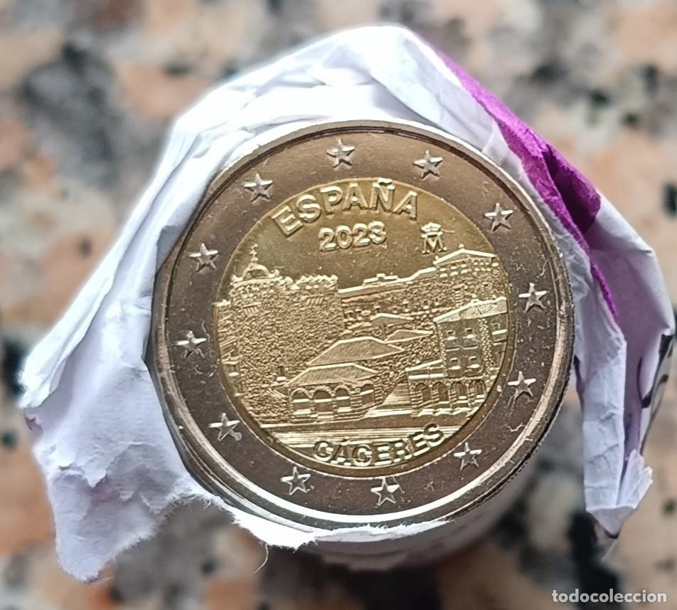 Euros: Moneda de Espa&ntilde;a 2&euro; conmemorativa C&aacute;ceres, a&ntilde;o 2023 sin circular de cartucho
