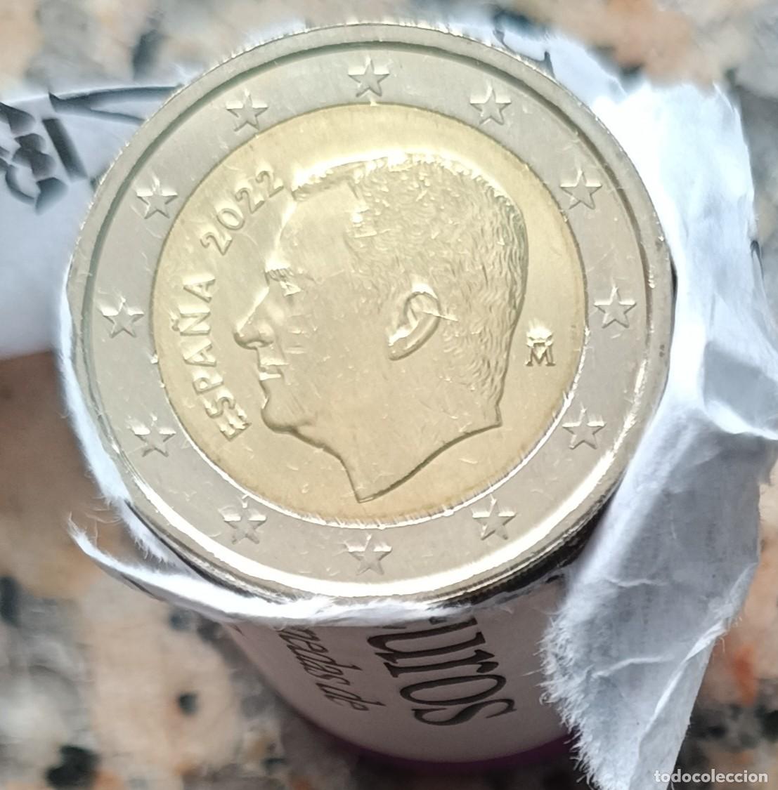 Euros: Moneda de Espa&ntilde;a de Felipe VI 2&euro; , a&ntilde;o 2022 sin circular de cartucho