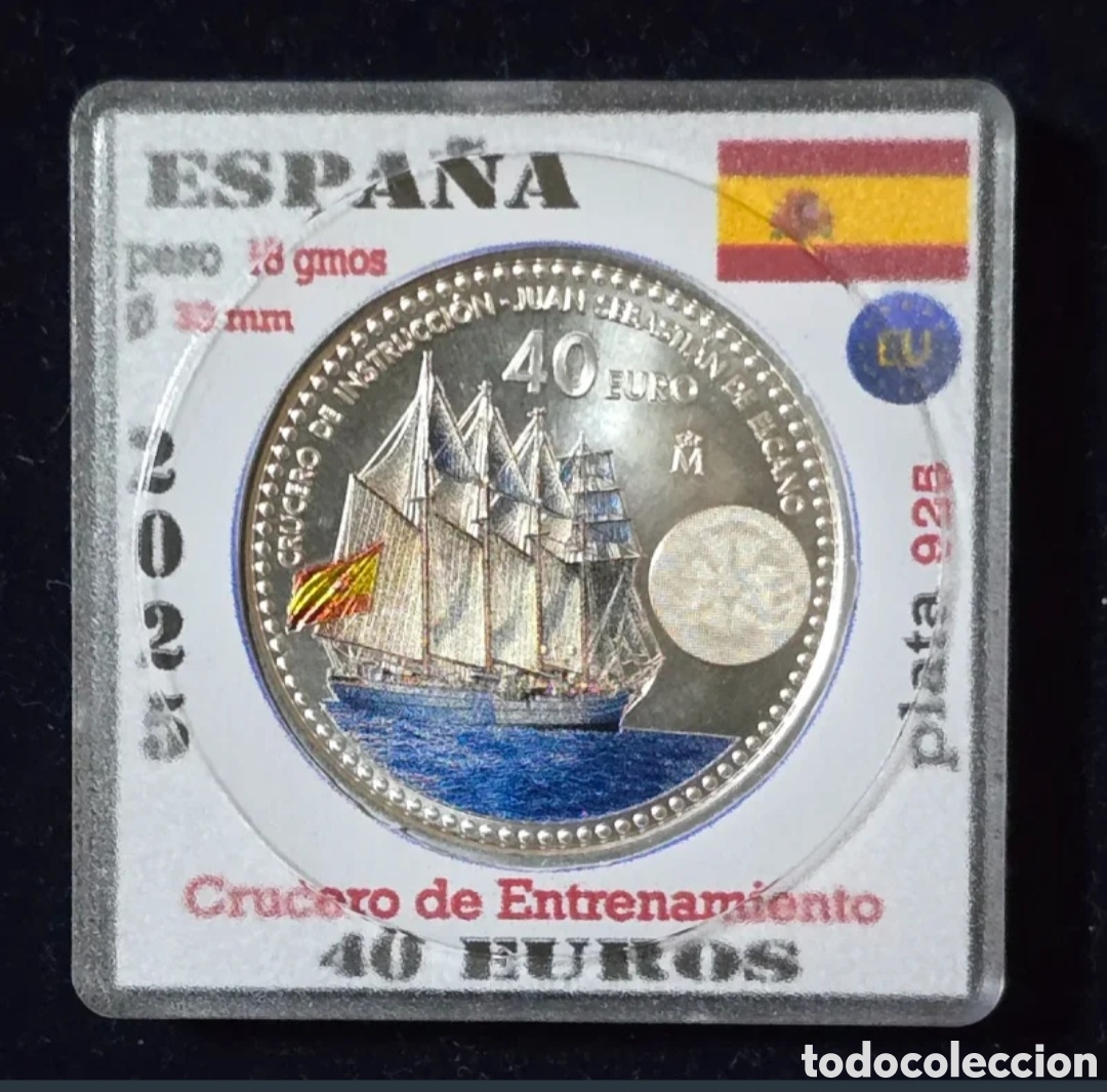 Euros: Espa&ntilde;a 40&euro; 2025 crucero de entrenamiento