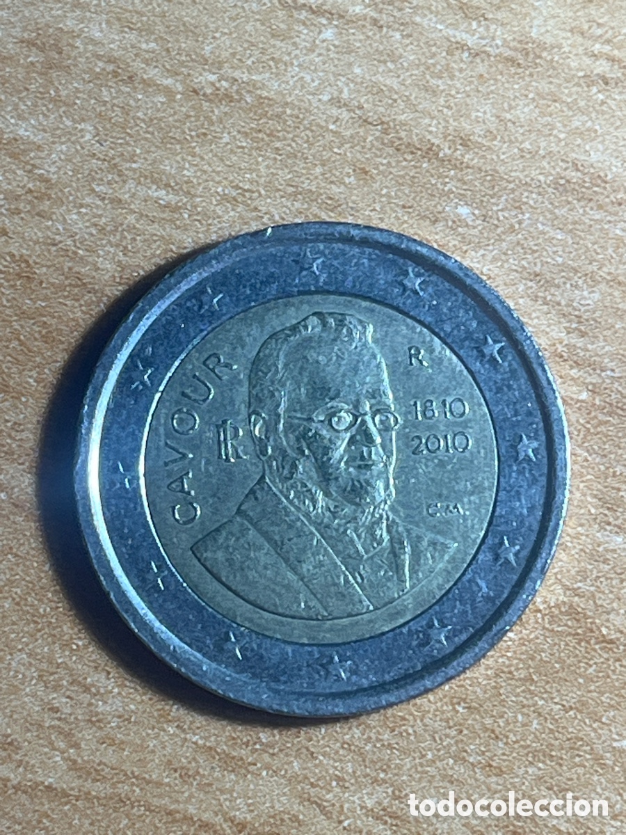 Euros: 2 euros Cavour 2010 Italia | Moneda Conmemorativa