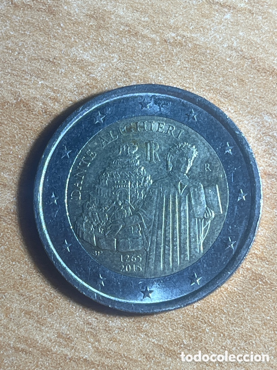 Euros: 2 euros Dante 2015 Italia | Moneda Conmemorativa