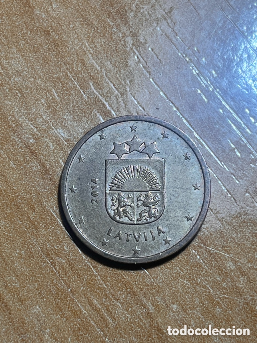 Euros: Moneda 2 centimos Letonia | 2014