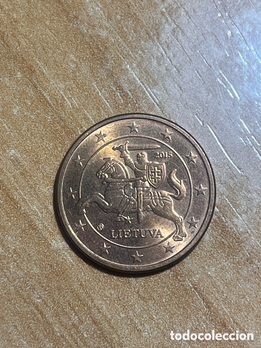 Euros: Moneda 5 c&eacute;ntimos euro Lituania | 2015