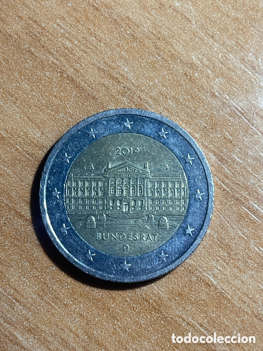 Euros: 2 euros 2019 Bundesrat Alemania A | Moneda Conmemorativa