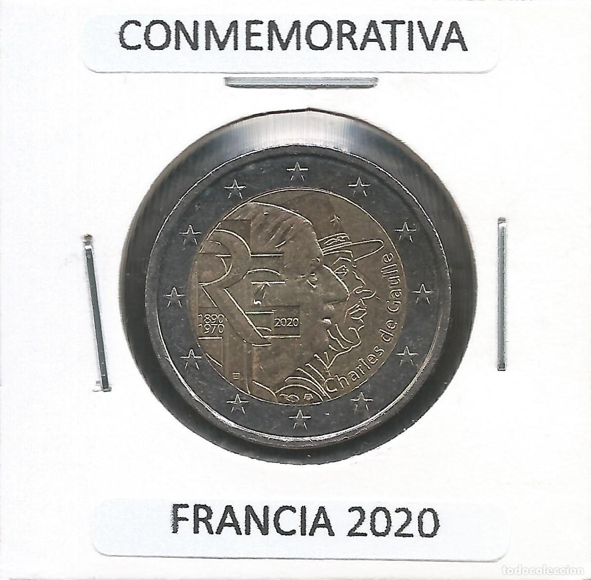 Euros: FRANCIA 2020 - CONMEMORATIVA DE GAULLE - KM 2850 - CIRCULADA