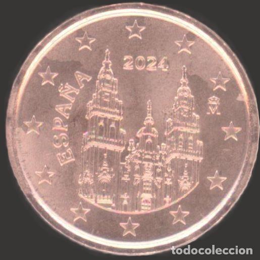Euros: Spain 5 Cent 2024 Uncirculated UNC - Foto 1