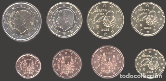 Euros: Spain all 8 coins 2025 Uncirculated UNC - Foto 1
