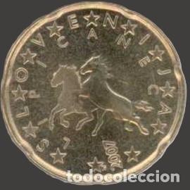 Euros: Slovenia 20 Cent 2007 Uncirculated UNC