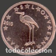 Euros: Slovenia 1 Cent 2010 Uncirculated UNC