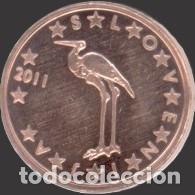 Euros: Slovenia 1 Cent 2011 Uncirculated UNC