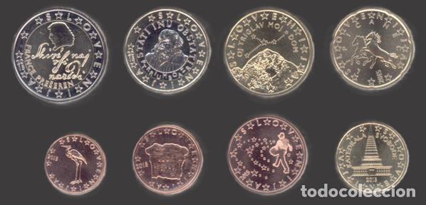 Euros: Slovenia all 8 coins 2015 Uncirculated UNC