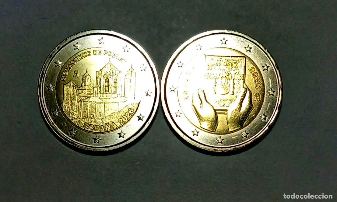 Euros: Las dos Monedas espa&ntilde;olas de 2 &euro; del a&ntilde;o 2026 INCLUSION y Monasterio Poblet
