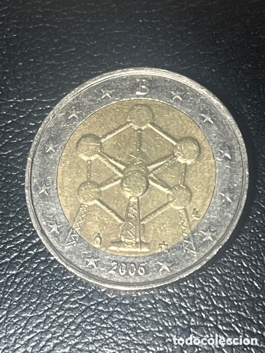Euros: Moneda 2 euros Atomium B&eacute;lgica 2006