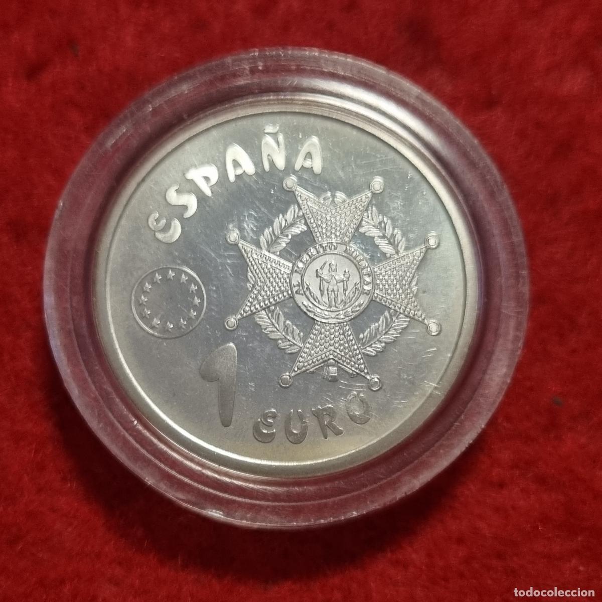 Euros: 1 MONEDA DE 1 EURO DE PLATA 1998 SUELTA SIN ESTUCHE SOLO CON CAPSULA ORIGINAL C38