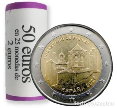 Euros: Cartucho 2 Euro Espa&ntilde;a 2026 Monasterio de Poblet