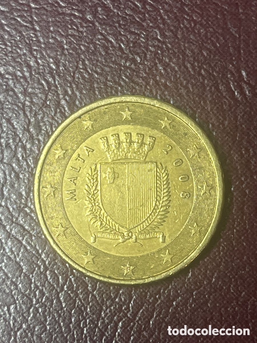 Euros: Moneda 10 c&eacute;ntimos Malta 2008