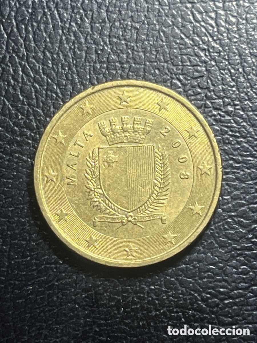 Euros: Moneda 10 c&eacute;ntimos Malta 2008