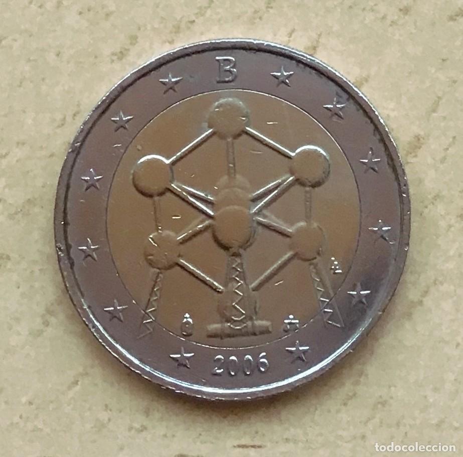 Euros: 2 euros conmemorativos de B&eacute;lgica. Atomium. A&ntilde;o 2006