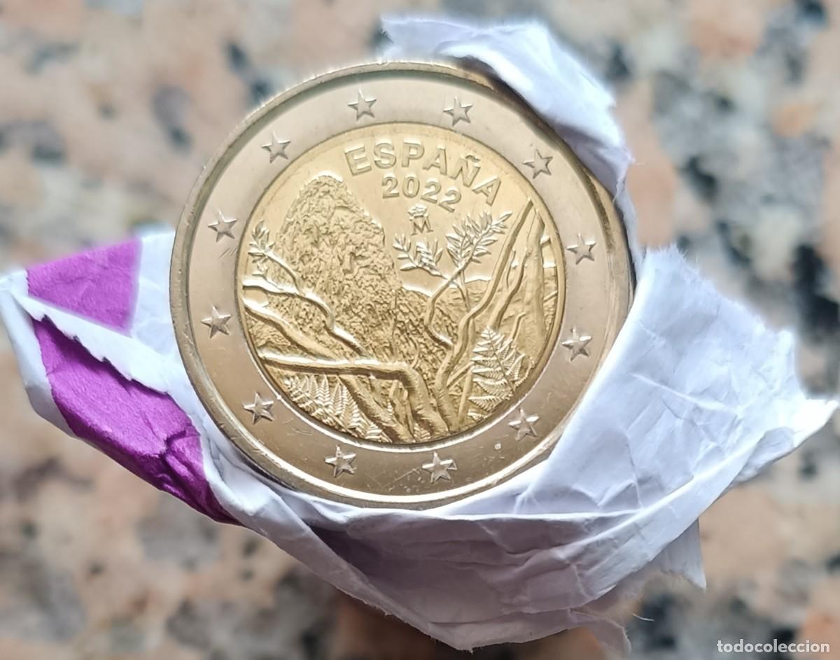 Euros: Moneda de Espa&ntilde;a 2&euro; conmemorativa Parque Garajonay, a&ntilde;o 2022 sin circular de cartucho
