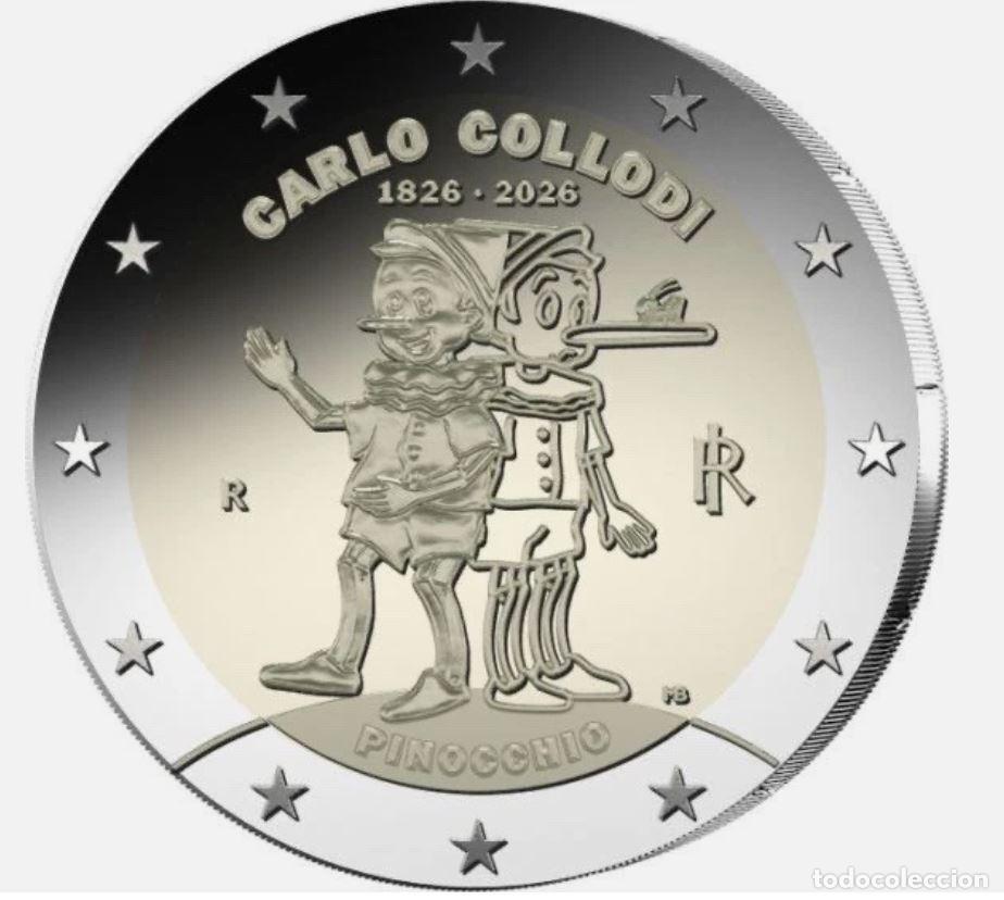 Euros: ITALIA 2 EUROS 2026 CONM. - PINOCHO -