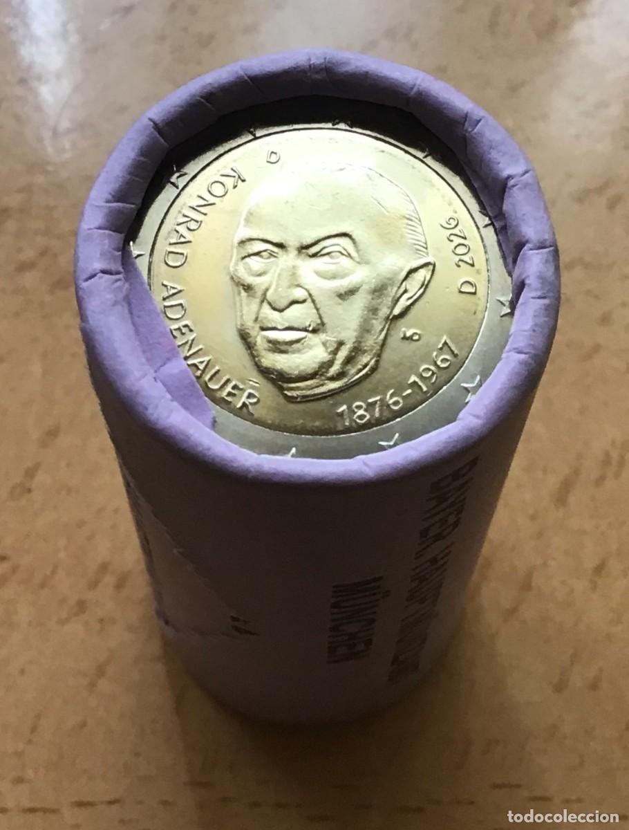 Euros: 2 euros conmemorativos de Alemania. Konrad Adenauer. A&ntilde;o 2026 ceca D