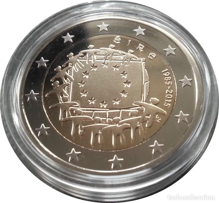 Euros: IRLANDA 2 E. 2015 BANDERA DE EUROPA - SIN CIRCULAR