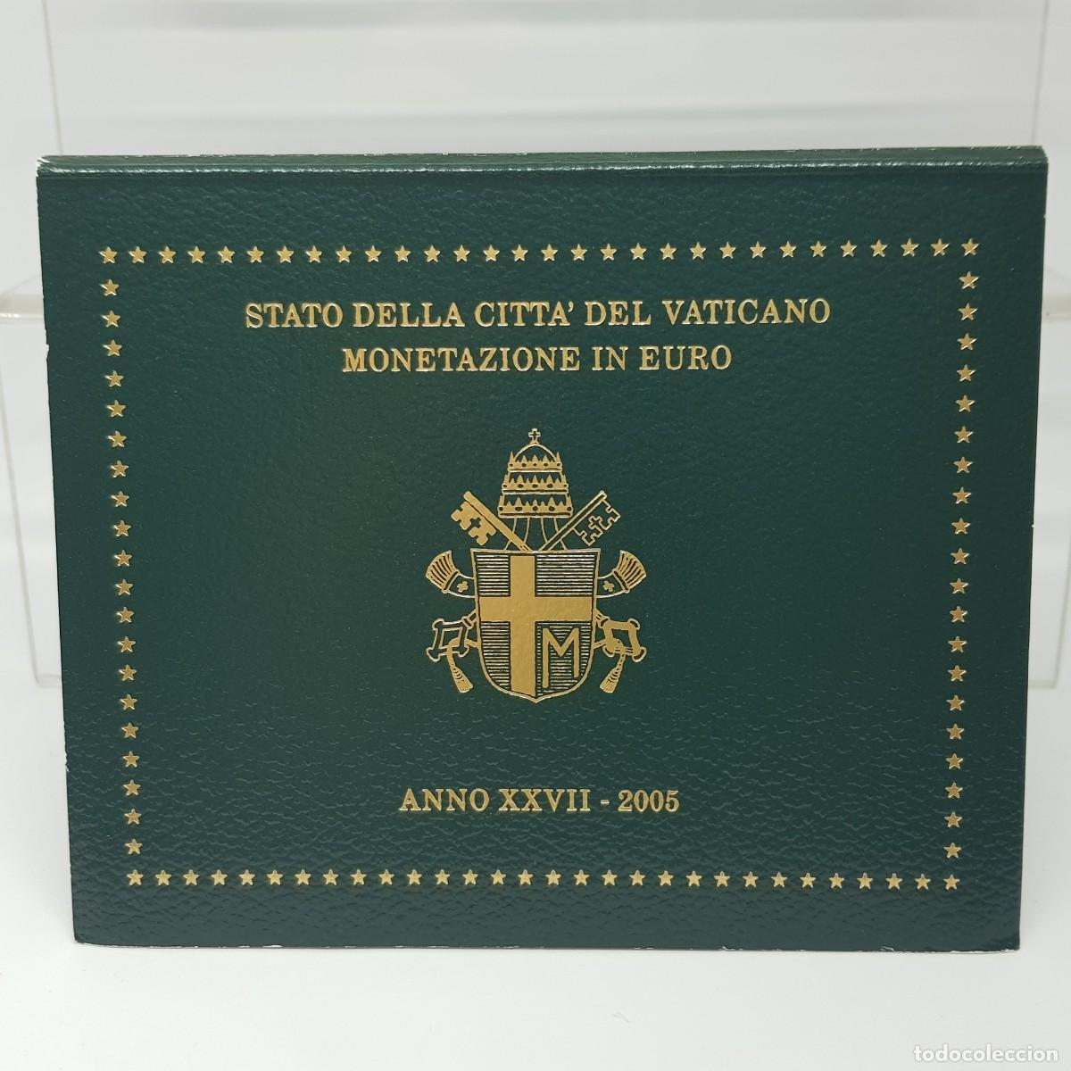 Euros: VATICANO 2005 - CARTERA OFICIAL - 8 VALORES - PAPA JUAN PABLO II -