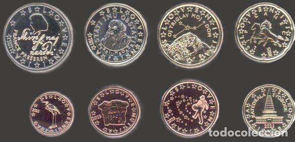 Euros: Slovenia all 8 coins 2025 Uncirculated UNC