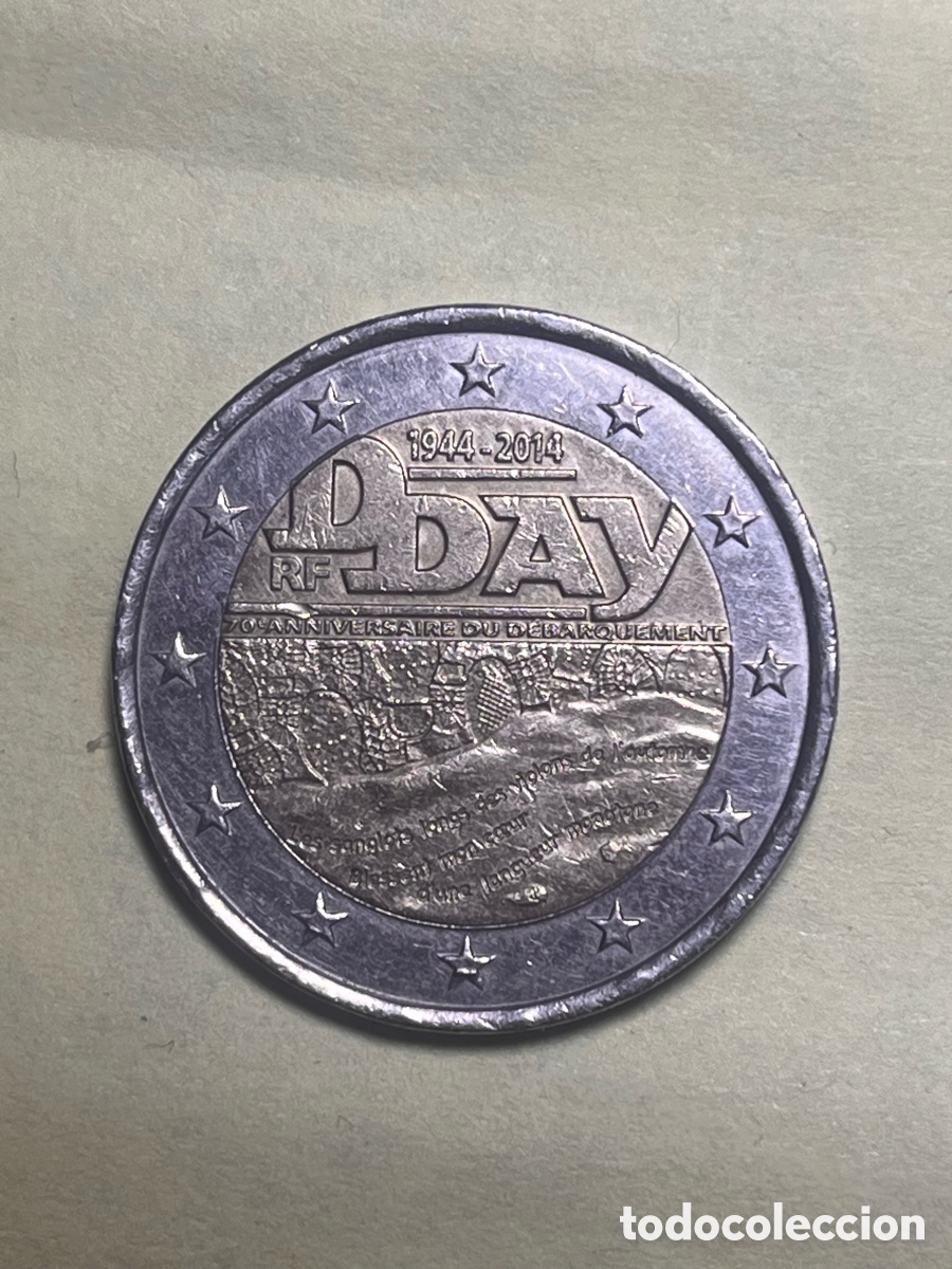Euros: 2 euros 2014 Normand&iacute;a Francia | Moneda Conmemorativa