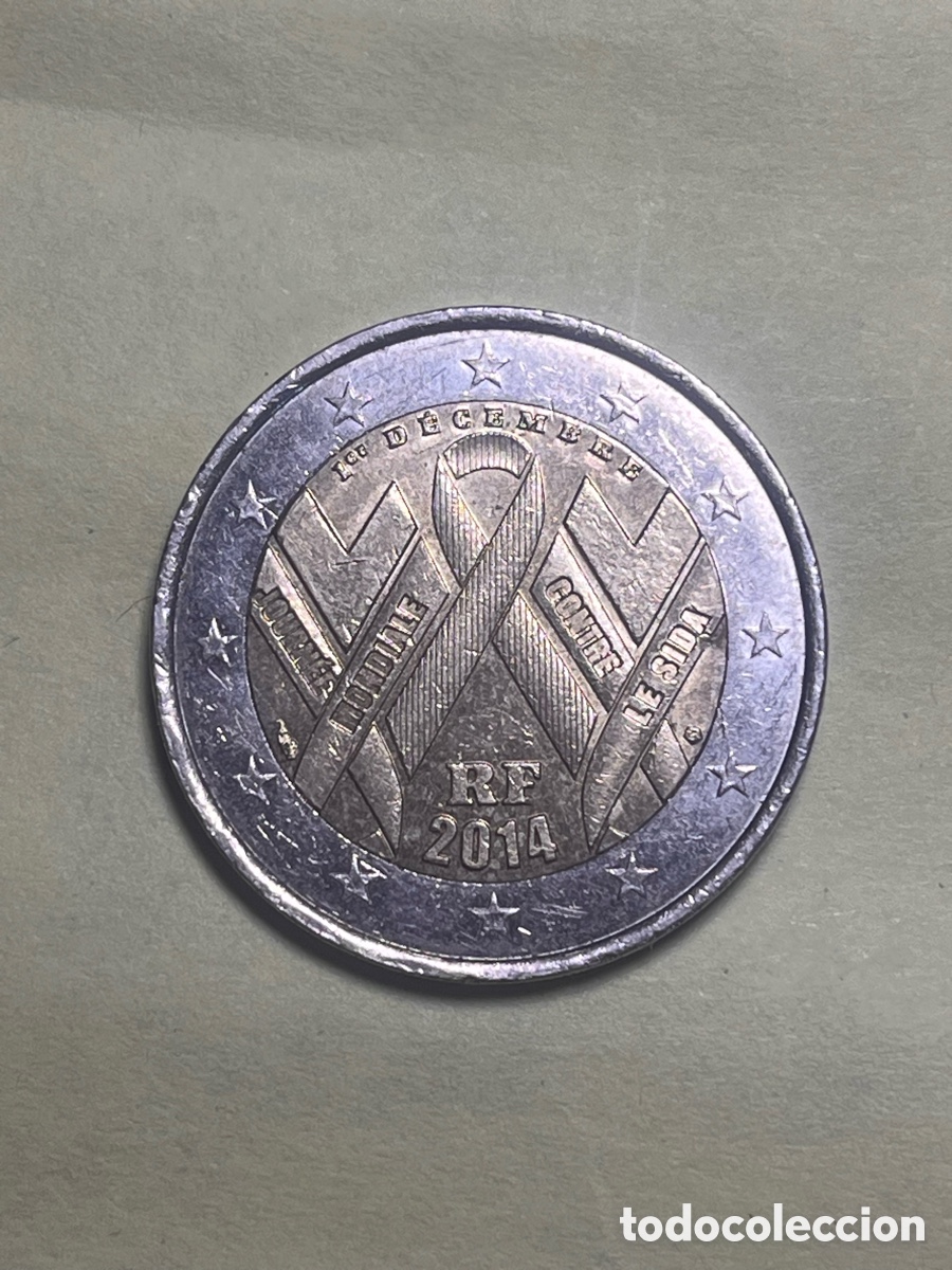 Euros: 2 euros 2014 Sida Francia | Moneda Conmemorativa