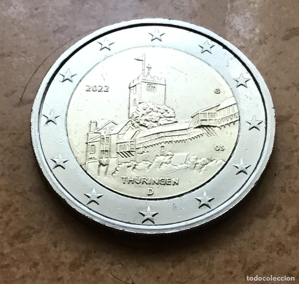Euros: 2 euros conmemorativos de Alemania. Thuringen (Turingia). A&ntilde;o 2022 ceca G