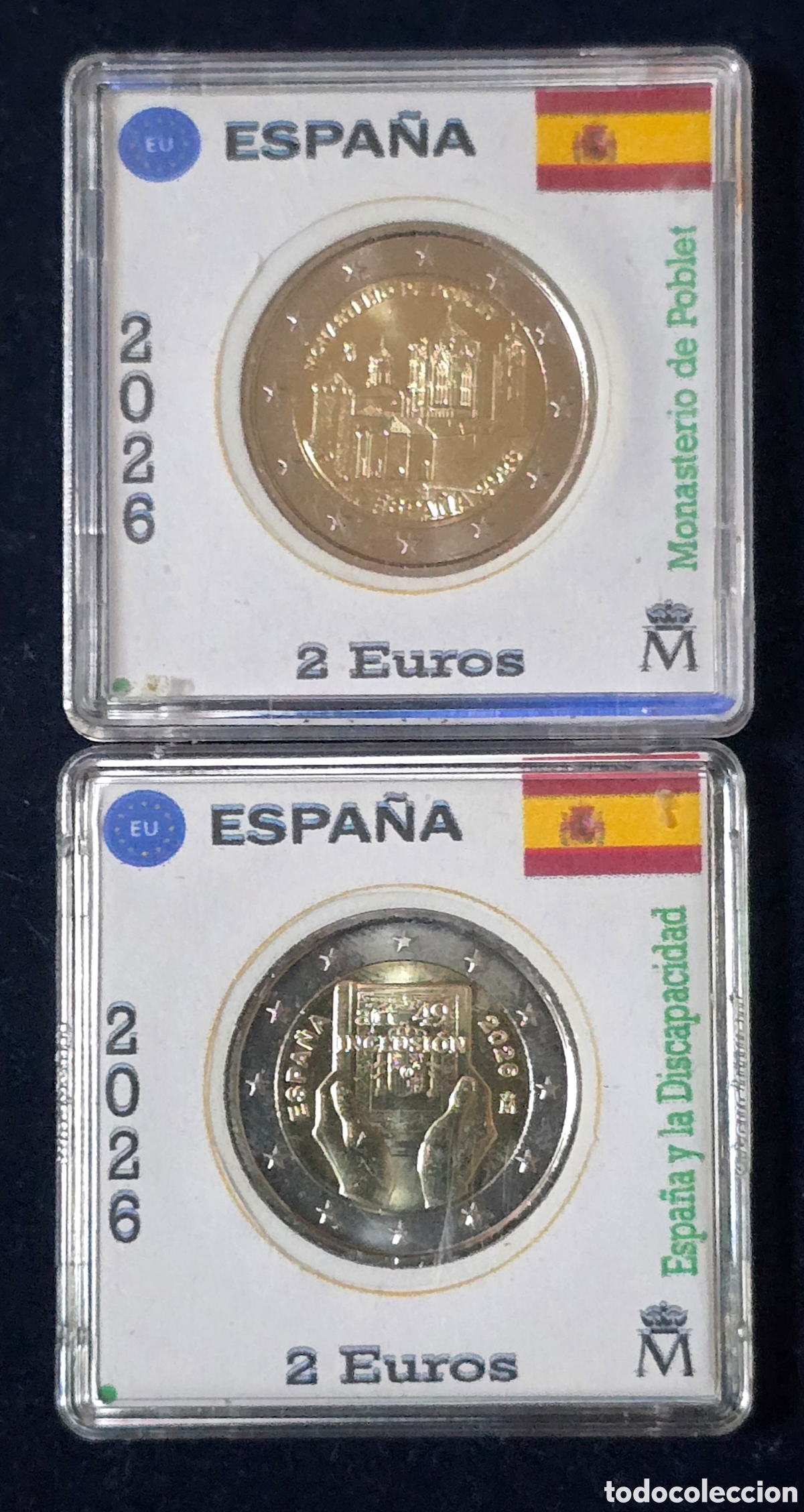 Euros: Espa&ntilde;a 2026 2 Monedas de 2&euro; SC.