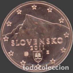 Euros: Slovakia 5 Cent 2011 Uncirculated UNC