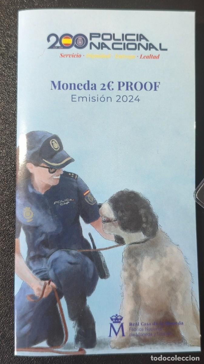 Euros: Espa&ntilde;a 2 Euro Cartera Polic&iacute;a Nacional 2024 (PROOF)