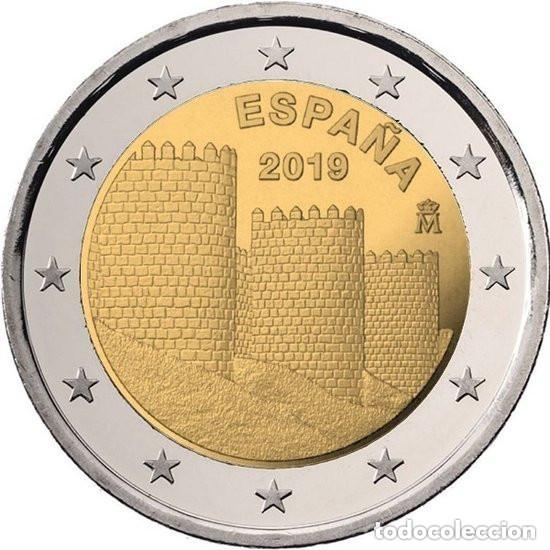 Euros: Espa&ntilde;a 2 euros 2019 LA MURALLA DE AVILA S/C